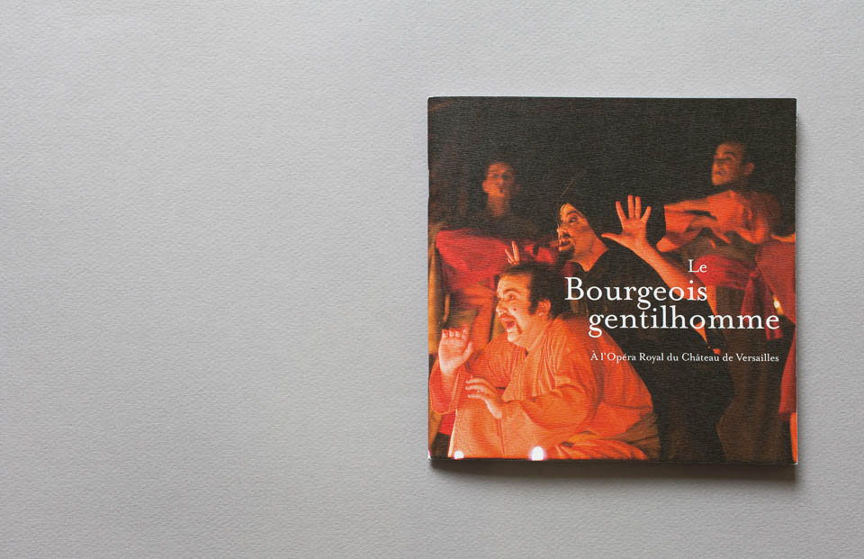 Programme du Bourgeois gentilhomme au Château de Versailles, 2005